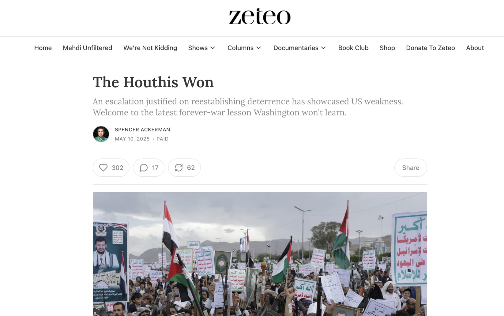 The Houthis Won
